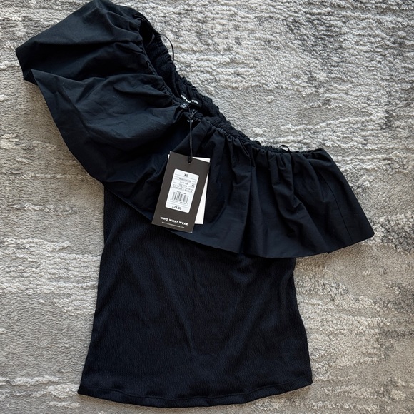 Off the Shoulder Tops Blank White - Picture 7 of 8